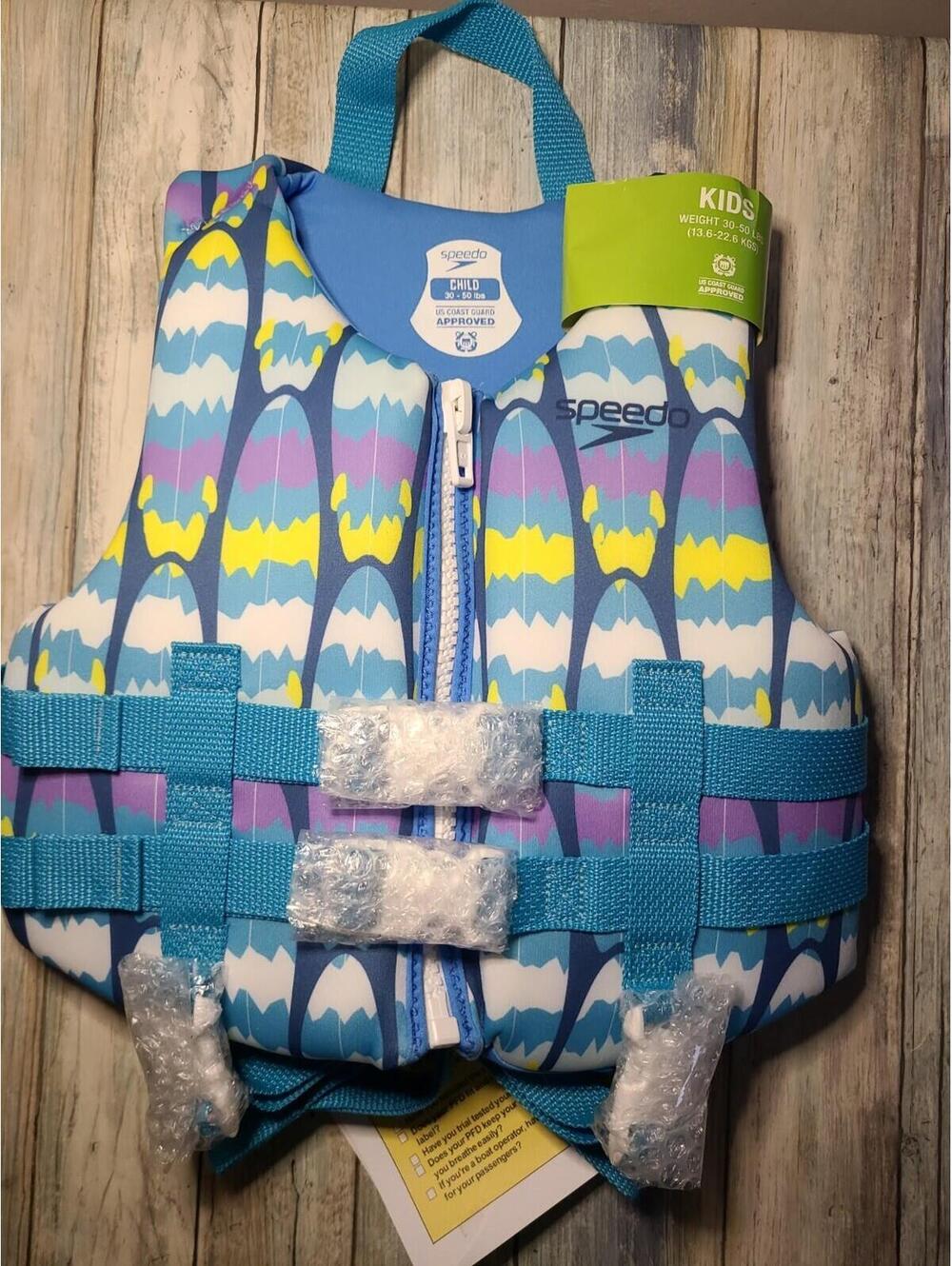 Speedo SMS Child PFD Kids' Life Jacket Vest  New